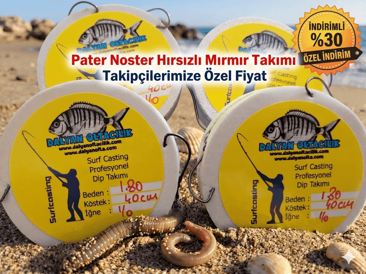 Mırmır Sezonunun En Etkili Silahı: Boncuklu Pater Noster Surf Casting Takımı Mırmır Sezonunun En Etkili Silahı: Boncuklu Pater Noster Surf Casting Takımı